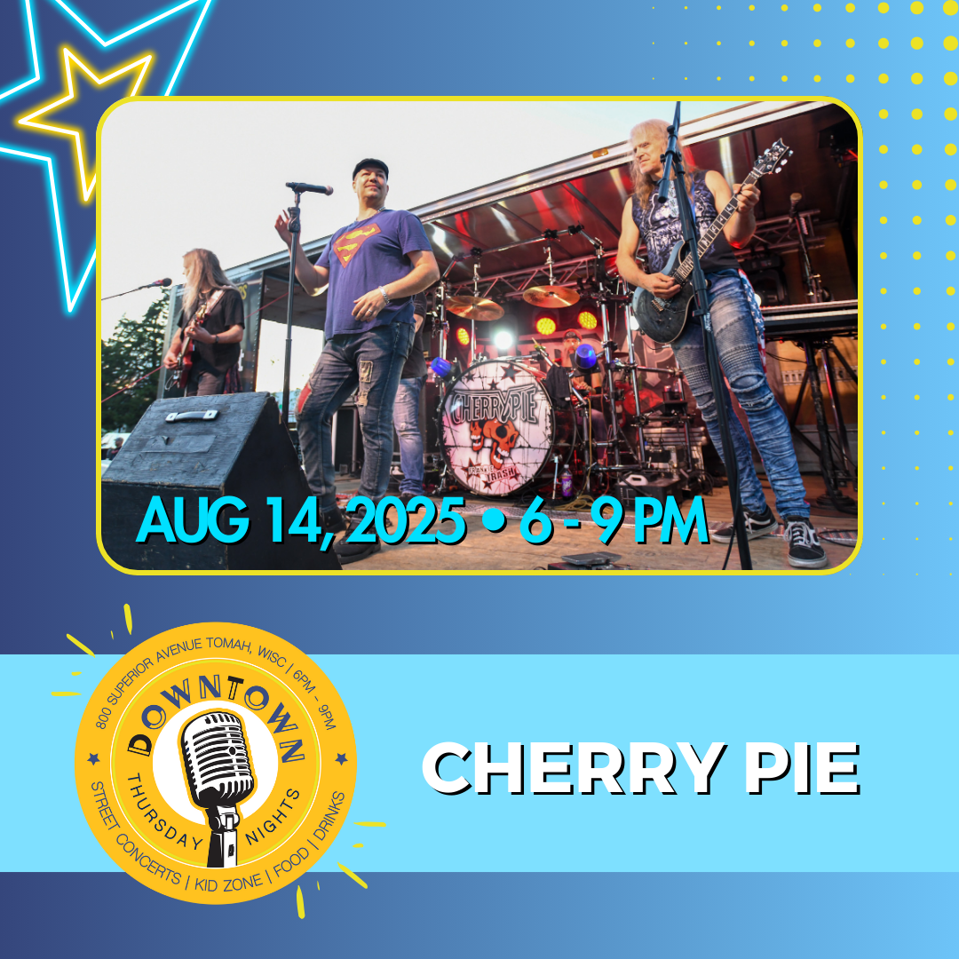 The band Cherry Pie performing on stage.