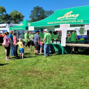 Families enjoy Squirrelfest on a sunny day