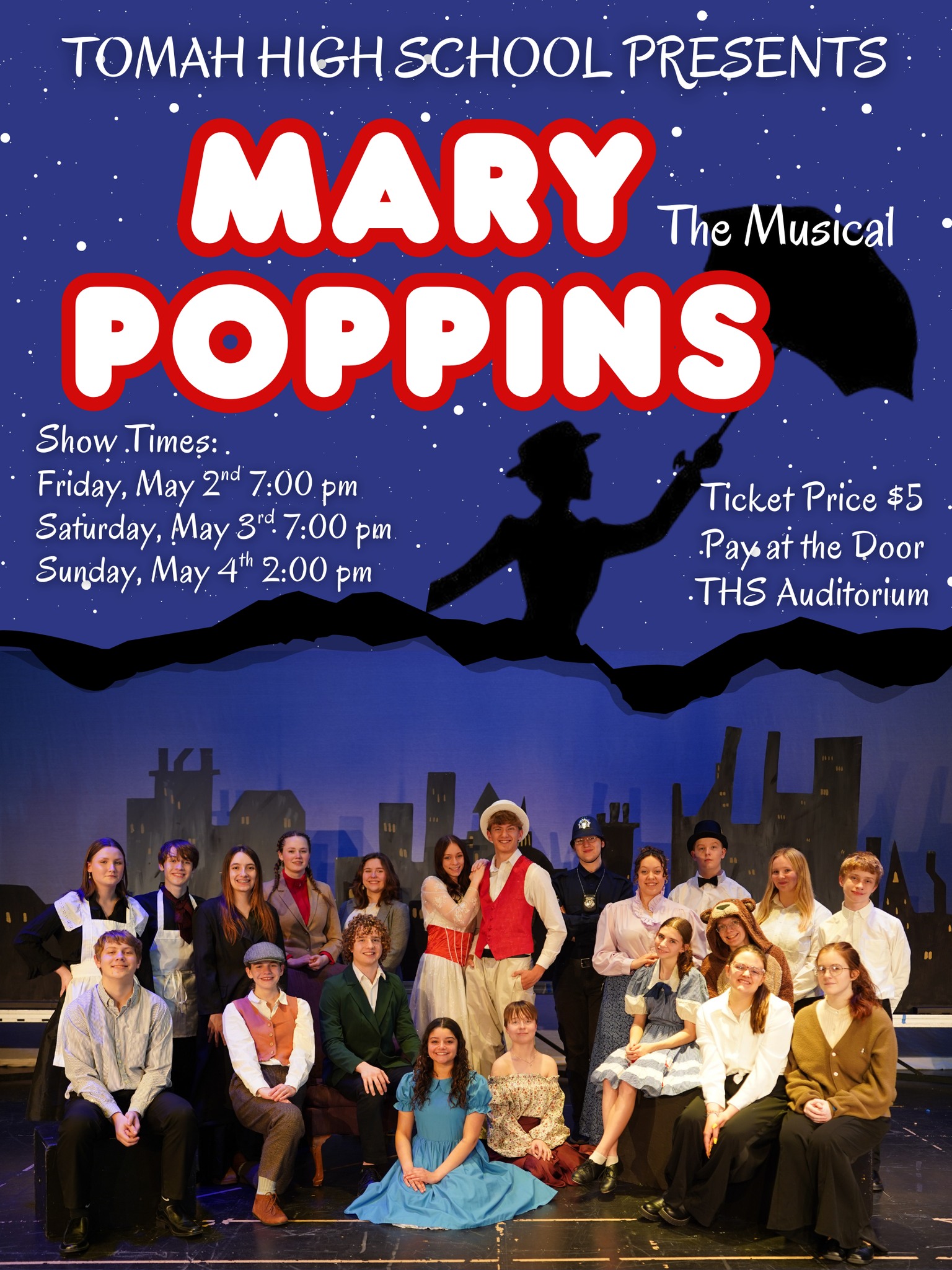 Mary Poppins Event Flyer