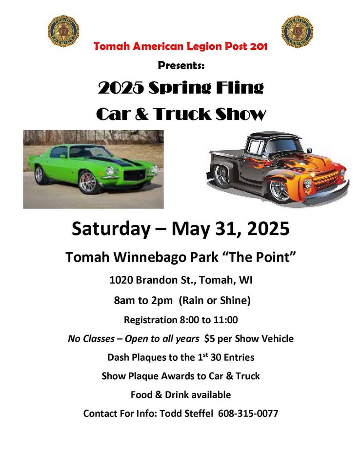 Spring Fling Car and Truck Show event flier