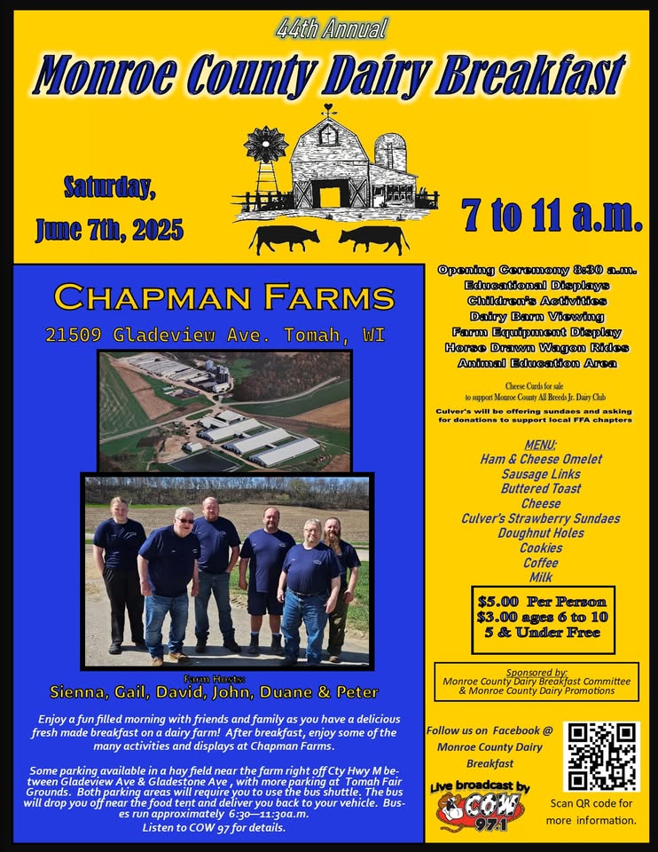 Dairy Breakfast event flier