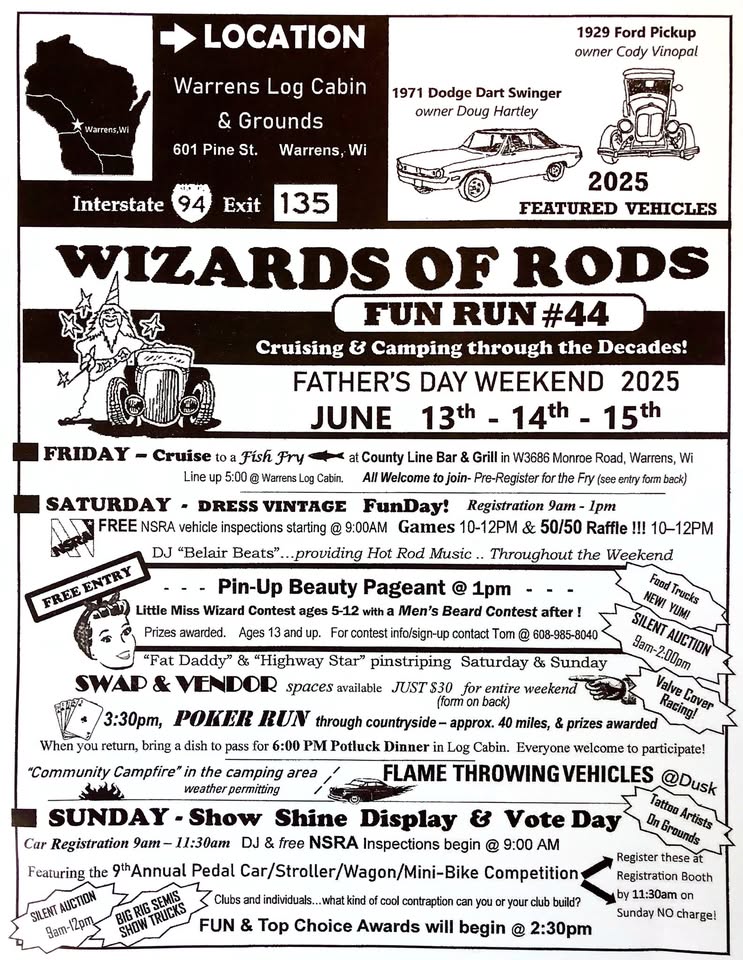 Wizards Fun Run event flier