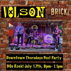 The band Volson's event flier