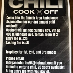 chili cook off event flier