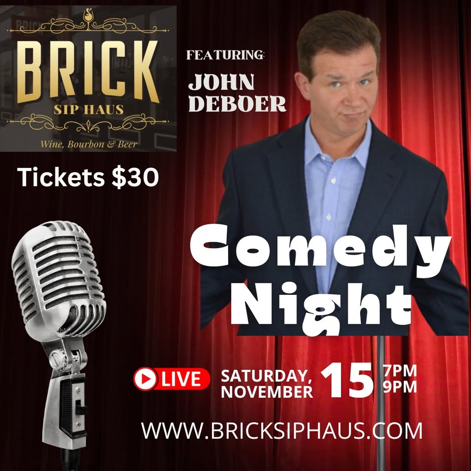 comedy night event flier