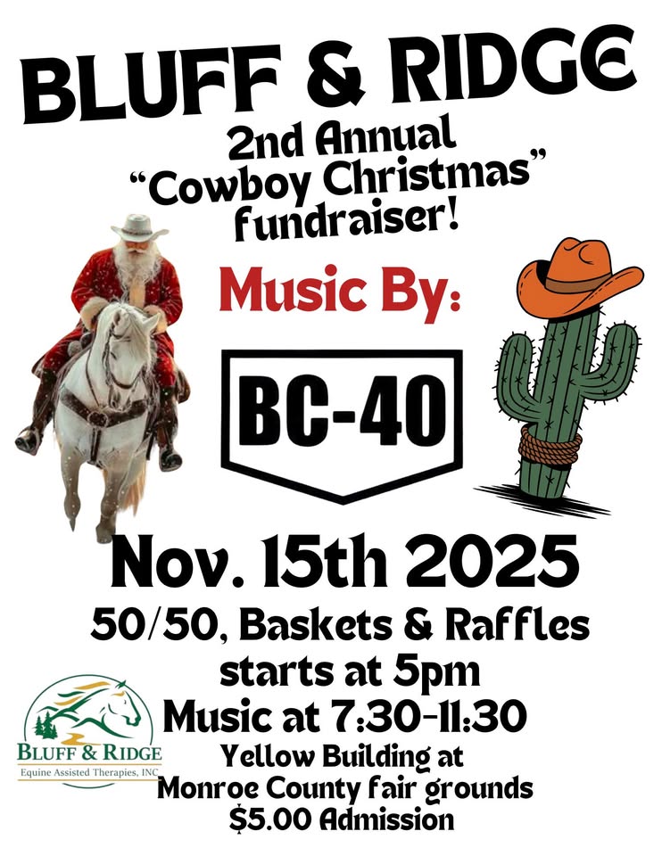 Cowboy Christmas event flier