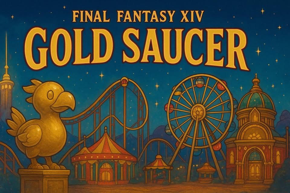 gold saucer event flier