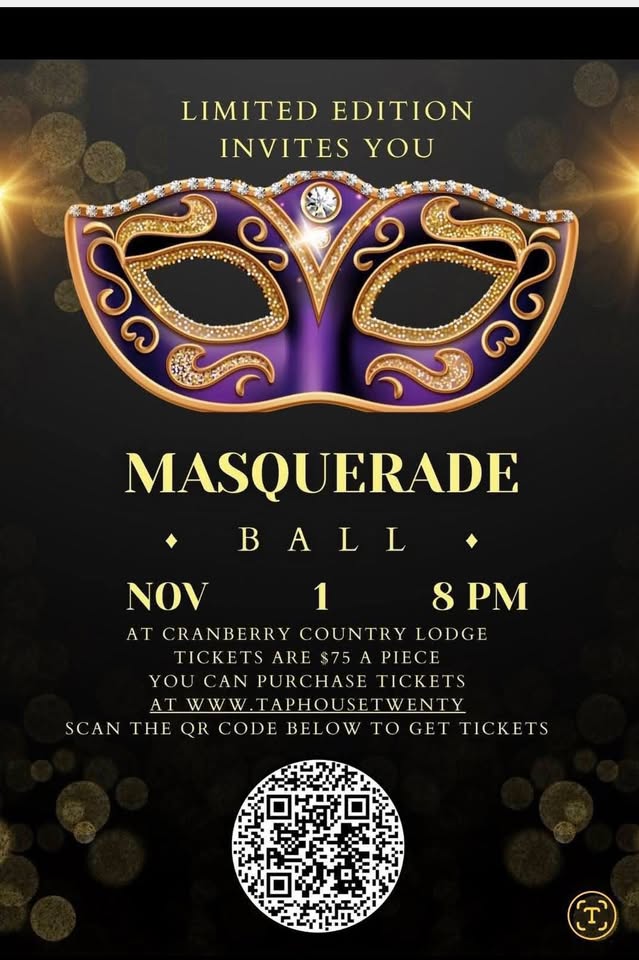 masquerade Ball event flier