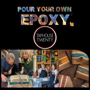 pour your own epoxy event flier