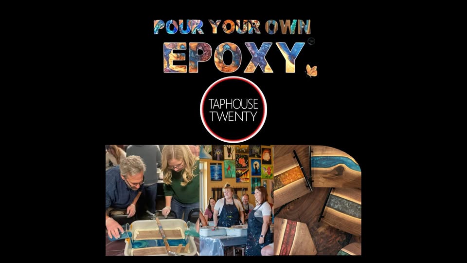 pour your own epoxy event flier