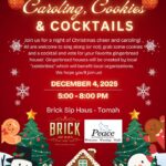 Caroling and Cocktails event flier