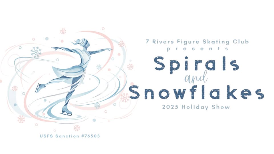 Spirals and Snowflakes event flier