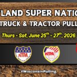 A poster that shows the event information, along with a picture of Wisconsin state image.