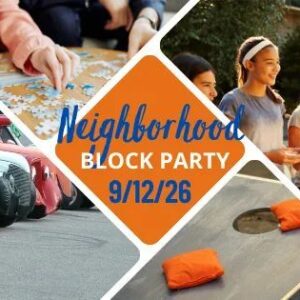 A poster with the name of the event on it and it also shows a pictures of different things that people can do at the event.