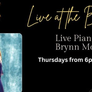 A poster with the event information on it and a picture of Brynn Moser.