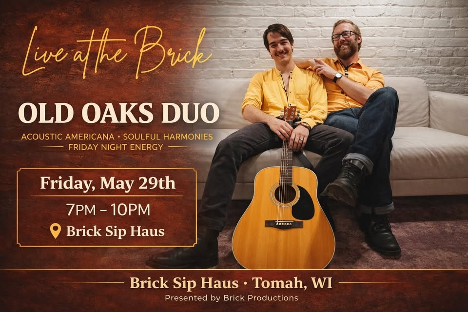 A photo of the duo Old Oaks.