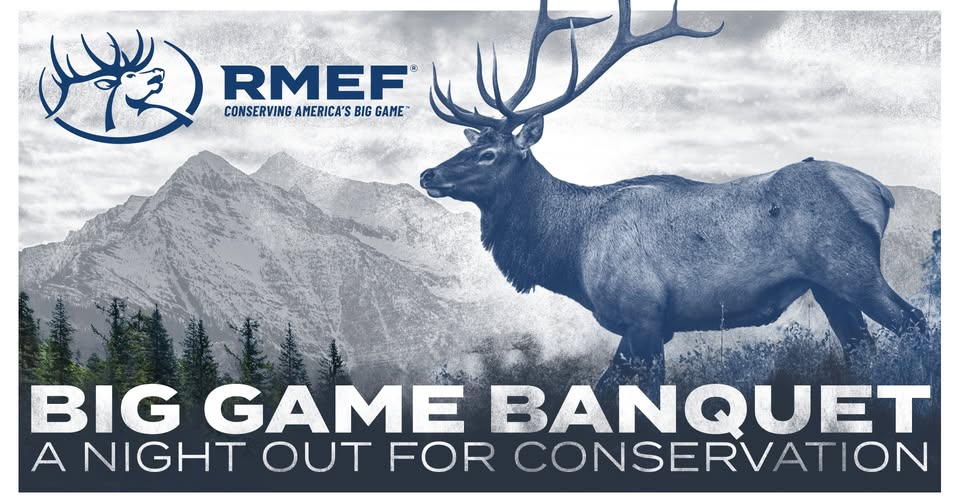 A poster of a elk and the event name on it.