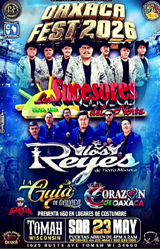 A poster with a group of man standing together while also including information about the event.