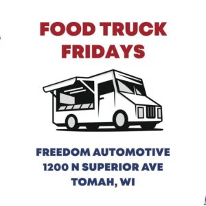 A photo of a drawn food truck.
