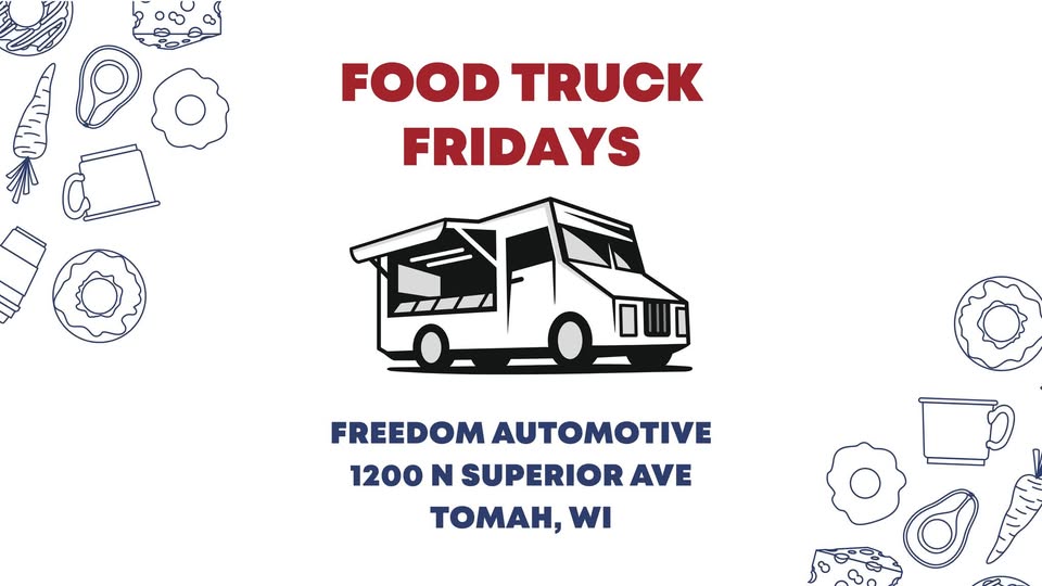 A photo of a drawn food truck.