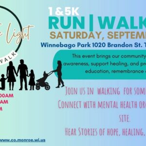 Be the Light run walk flier