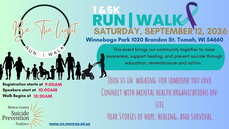 Be the Light run walk flier