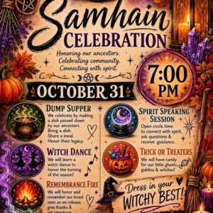 Samhain Celebration event flier