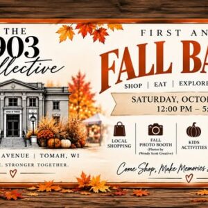 fall bazaar event flier